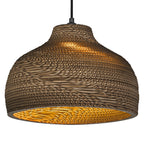 LEDVANCE Pendelleuchte Decor Cardboard Hat E27 nicht dimmbar braun IP20 – Ansicht stehend