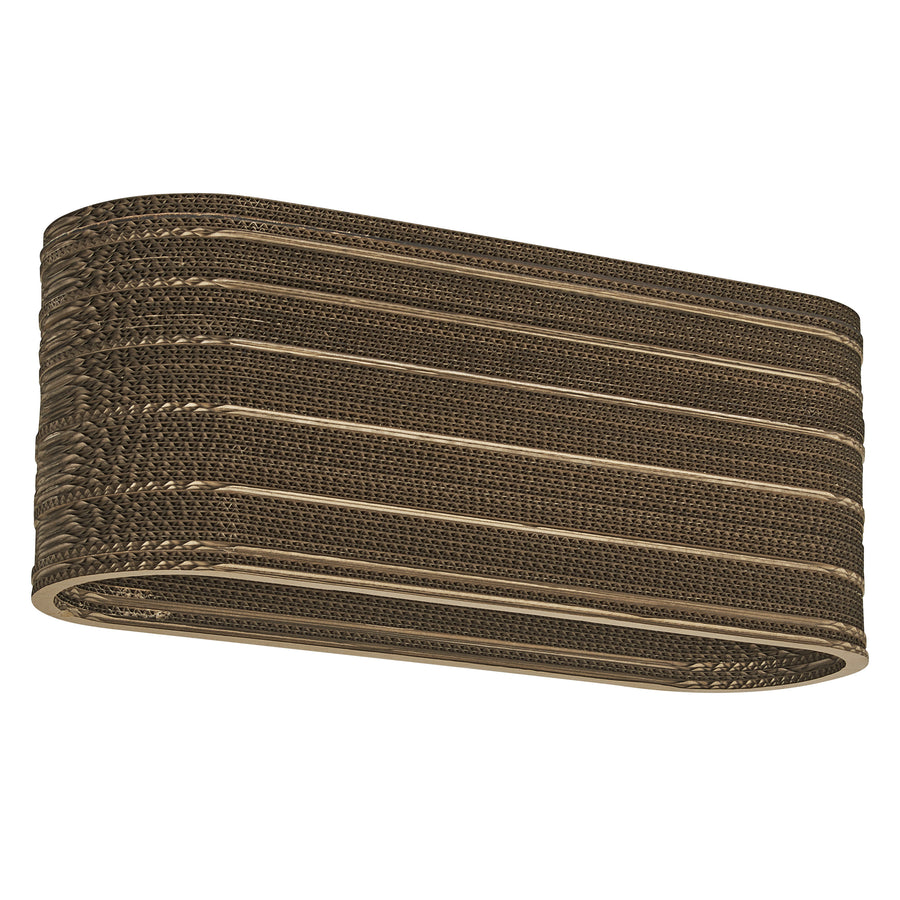 Osram Deckenleuchte Decor Cardboard Oval 3-flammig E27 nicht dimmbar braun IP20