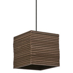 Osram Pendelleuchte Decor Cardboard Square 1-flammig E27 nicht dimmbar braun IP20