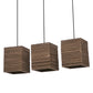 LEDVANCE Pendelleuchte Decor Cardboard Square 3-flammig E27 nicht dimmbar braun IP20