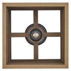 LEDVANCE Deckenleuchte Decor Cardboard Square E27 nicht dimmbar braun IP20 – Ansicht stehend