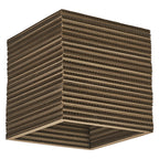 Osram Deckenleuchte Decor Cardboard Square 1-flammig E27 nicht dimmbar braun IP20