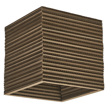 Osram Deckenleuchte Decor Cardboard Square 1-flammig E27 nicht dimmbar braun IP20