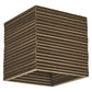 Osram Deckenleuchte Decor Cardboard Square 1-flammig E27 nicht dimmbar braun IP20