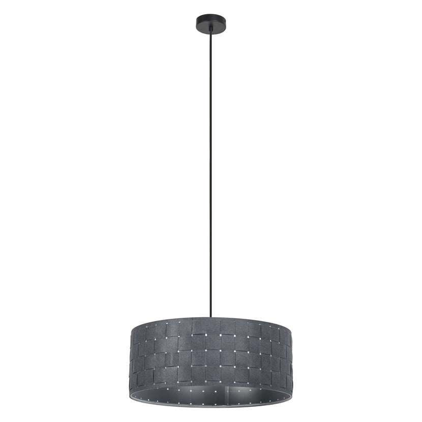 LEDVANCE Pendelleuchte Decor Felt Weaving 480 mm 3xE27 dunkelgrau IP20
