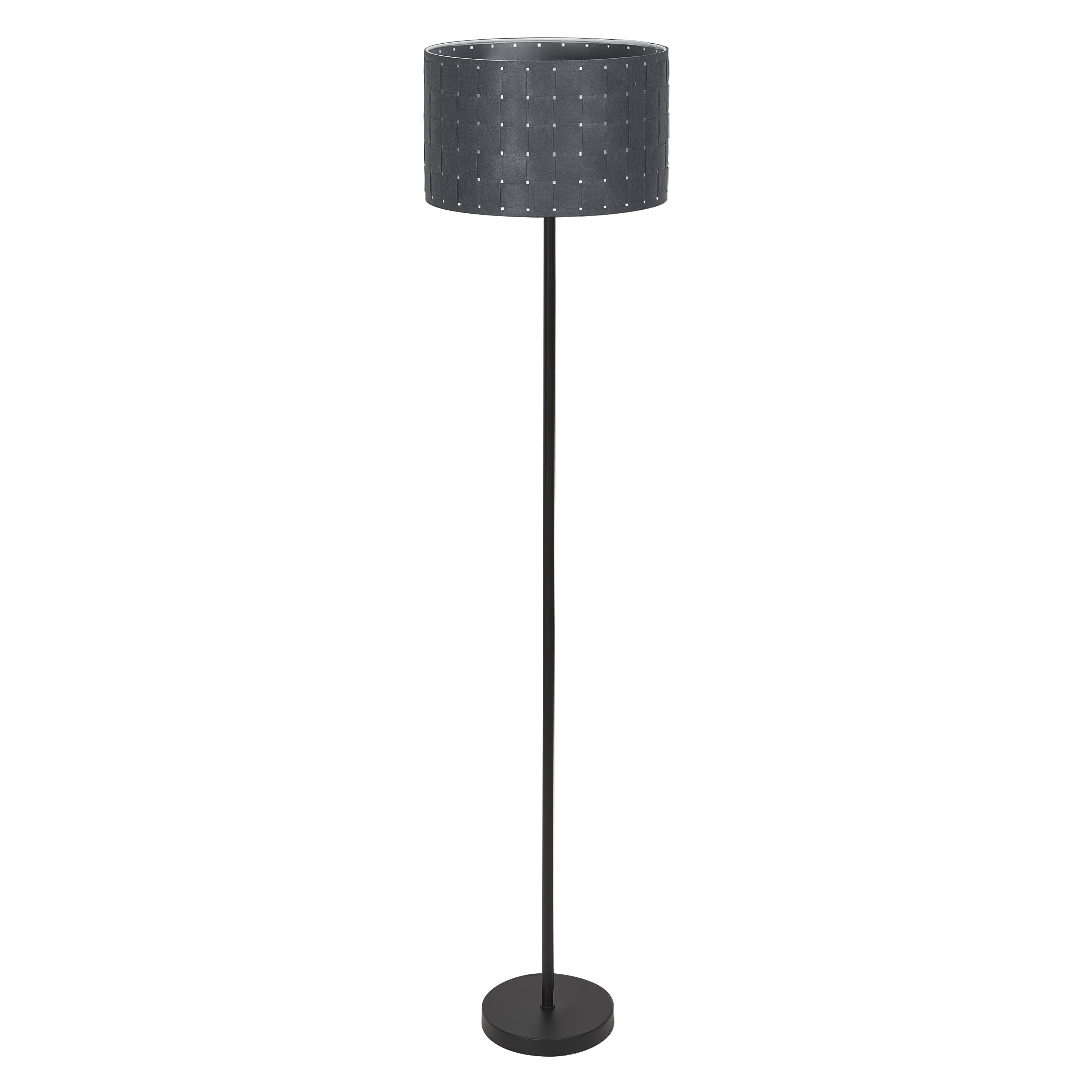 Osram Stehleuchte Decor Felt Weaving Cans Standing 1-flammig E27 nicht dimmbar dunkelgrau IP20