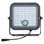 LEDVANCE Solar-LED-Flutlicht ENDURA Flood Split 10 W 840 Sensor dimmbar RC schwarz – Ansicht stehend