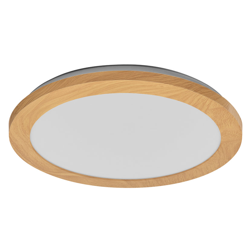 LEDVANCE Leuchte Orbis Disc 30CM Click CCT Wood Decor 22W 1.800lm IP44