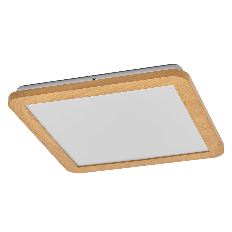 Osram LED Deckenleuchte Orbis Disc 30x30cm Click 22W/3000-4000K 1800lm tunable white nicht dimmbar Holzdekor IP44