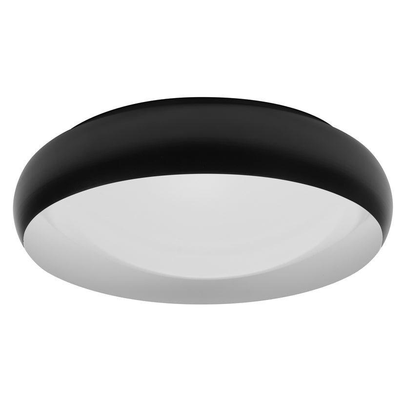 LEDVANCE Orbis Livia Deckenleuchte 430 mm 24 W 1500 lm warmweiß Click-Dim schwarz/weiß