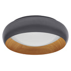 LEDVANCE Leuchte Orbis Livia 300MM 830 Click DIM Gray and Wood Decor 16W 750lm IP20