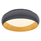 LEDVANCE Leuchte Orbis Livia 300MM 830 Click DIM Gray and Wood Decor 16W 750lm IP20 – Ansicht stehend