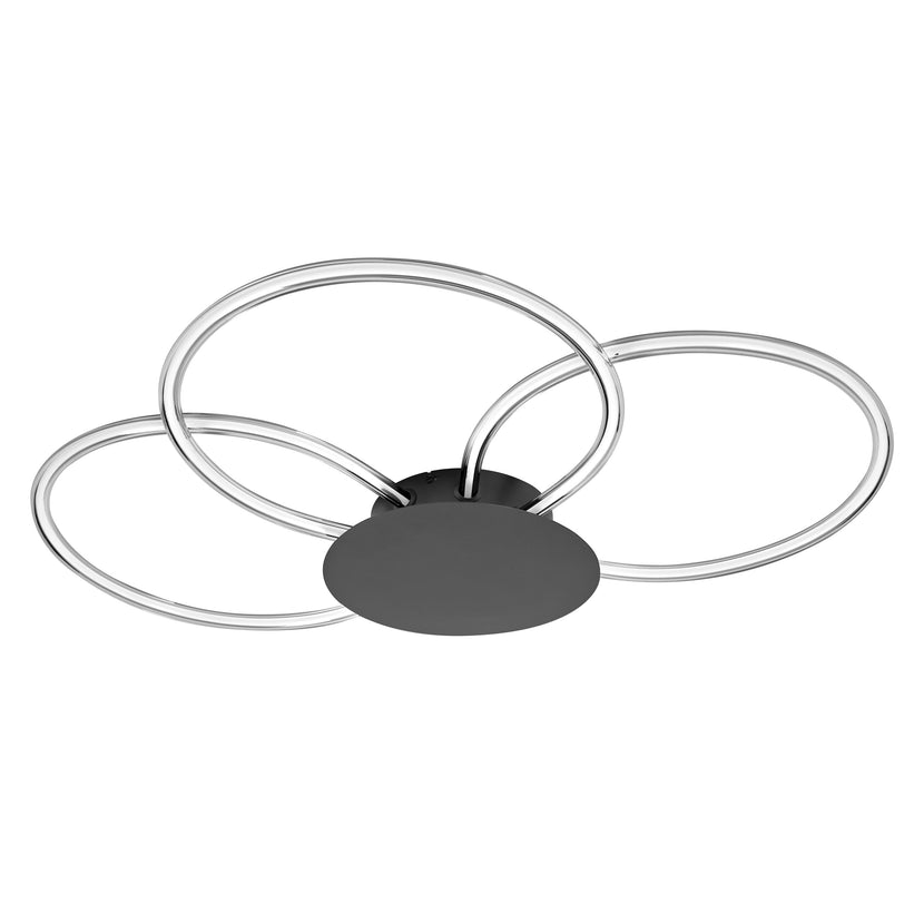 LEDVANCE LED-Deckenleuchte Decor Aura Ceiling 21 W 830 dimmbar dunkelgrau