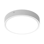 LEDVANCE LED-Wandleuchte Bulkhead Round Sensor 300 17,5 W 3000/4000 K 2280 lm IP65 IK10 weiß – Schrägansicht