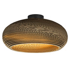 LEDVANCE Deckenleuchte Decor Cardboard Drop E27 nicht dimmbar braun IP20 – Ansicht stehend