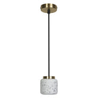 LEDVANCE Pendelleuchte Decor Terrazzo Ball GU10 weiß IP20 – Ansicht stehend
