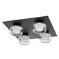Osram LED Deckenleuchte Orbis Flame 4-flammig Click 22W/3000-4000K 1400lm tunable white nicht dimmbar schwarz IP44