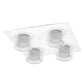 Osram LED Deckenleuchte Orbis Flame 4-flammig Click 22W/3000-4000K 1400lm tunable white nicht dimmbar weiß IP44