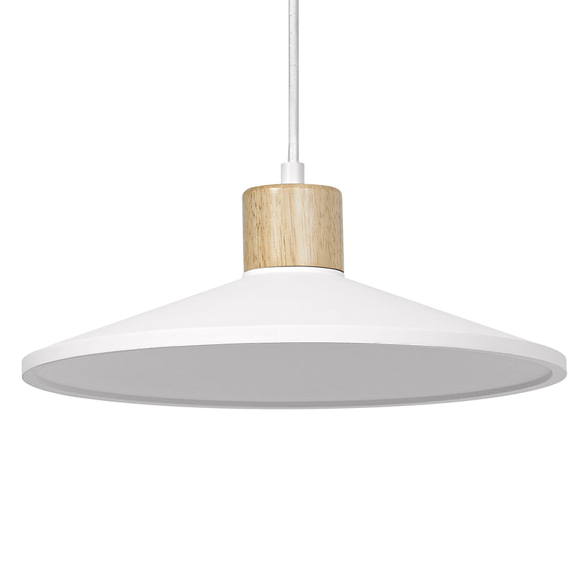 LEDVANCE Pendelleuchte Decor Plaster Wood 320 E27 weiß IP20