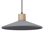 Osram Pendelleuchte Decor Concrete 320mm 1-flammig E27 nicht dimmbar dunkelgrau/Holzdekor IP20