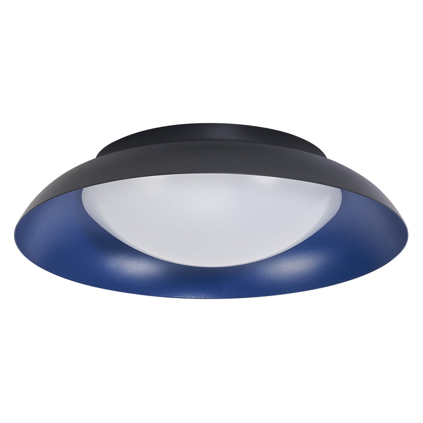 LEDVANCE Leuchte Orbis Plate 310MM 830 Click DIM Black and Blue 19W 1.000lm IP20