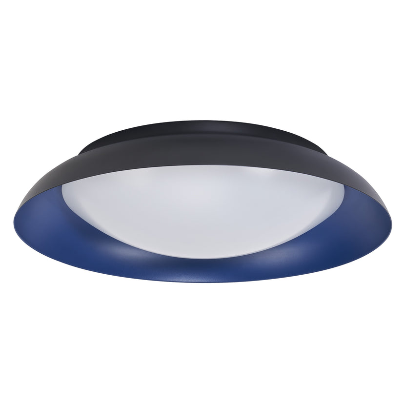LEDVANCE LED-Deckenleuchte Orbis Plate 430 35 W 830 Click-DIM warmweiß Schwarz/Blau IP20