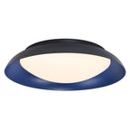 LEDVANCE LED-Deckenleuchte Orbis Plate 430 35 W 830 Click-DIM warmweiß Schwarz/Blau IP20 – Ansicht stehend