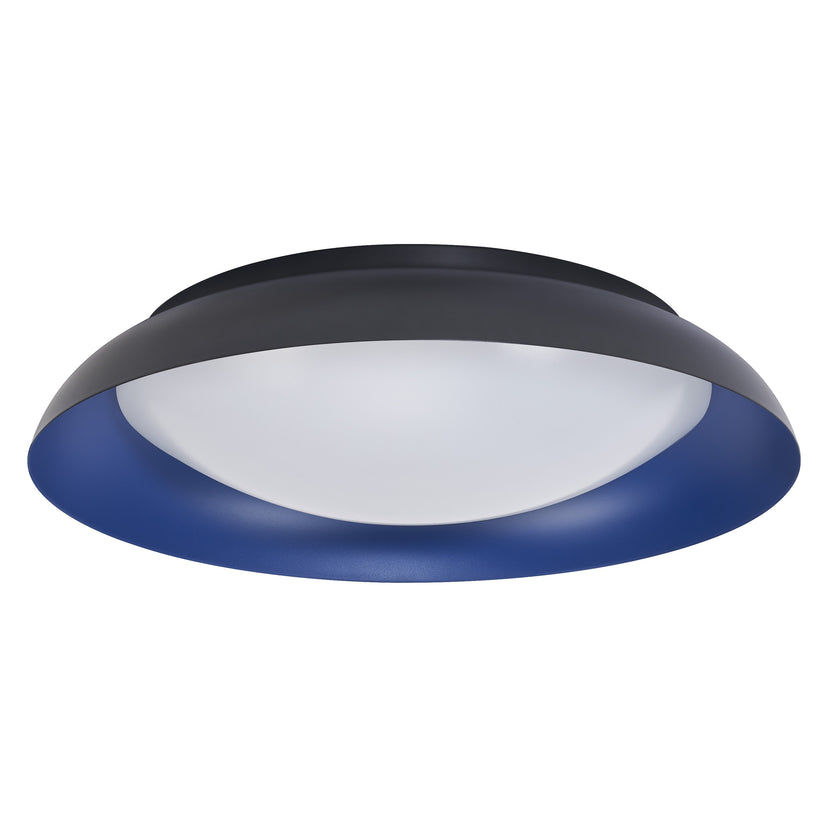 LEDVANCE Leuchte Orbis Plate 480MM 830 Click DIM Black and Blue 45W 2.200lm IP20