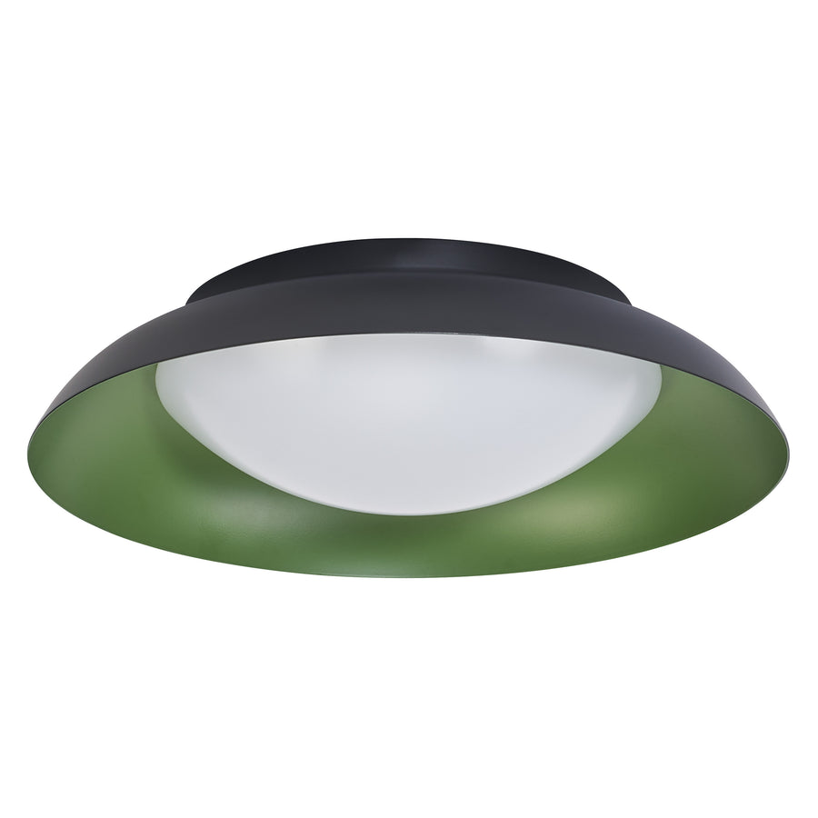 LEDVANCE Orbis Plate Deckenleuchte 310 mm 19 W 1000 lm warmweiß Click-Dim schwarz/grün