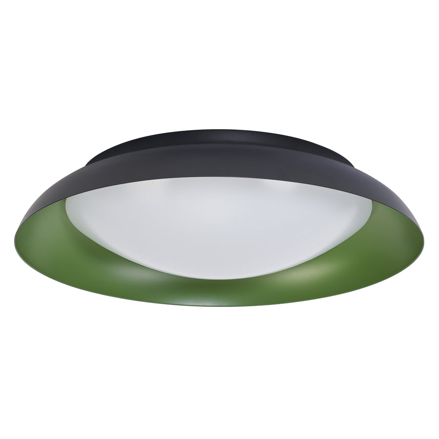 LEDVANCE LED-Deckenleuchte Orbis Plate 430 35 W 830 Click-DIM warmweiß Schwarz/Grün IP20