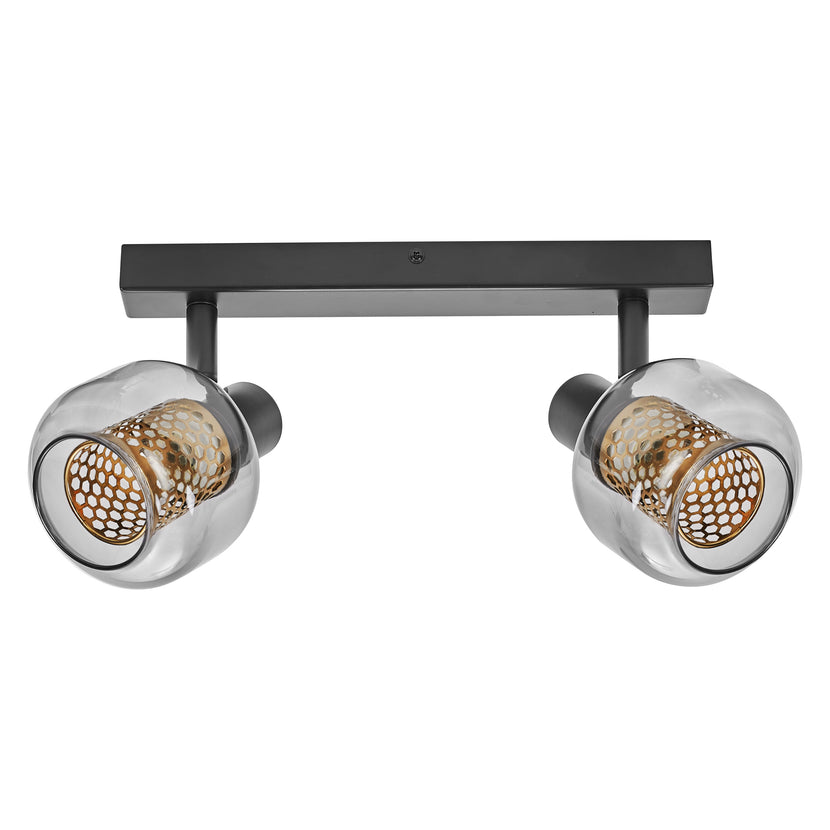LEDVANCE Spot-Leuchte Decor Spot Firefly 2x2,8 W 827 E14 schwarz dimmbar