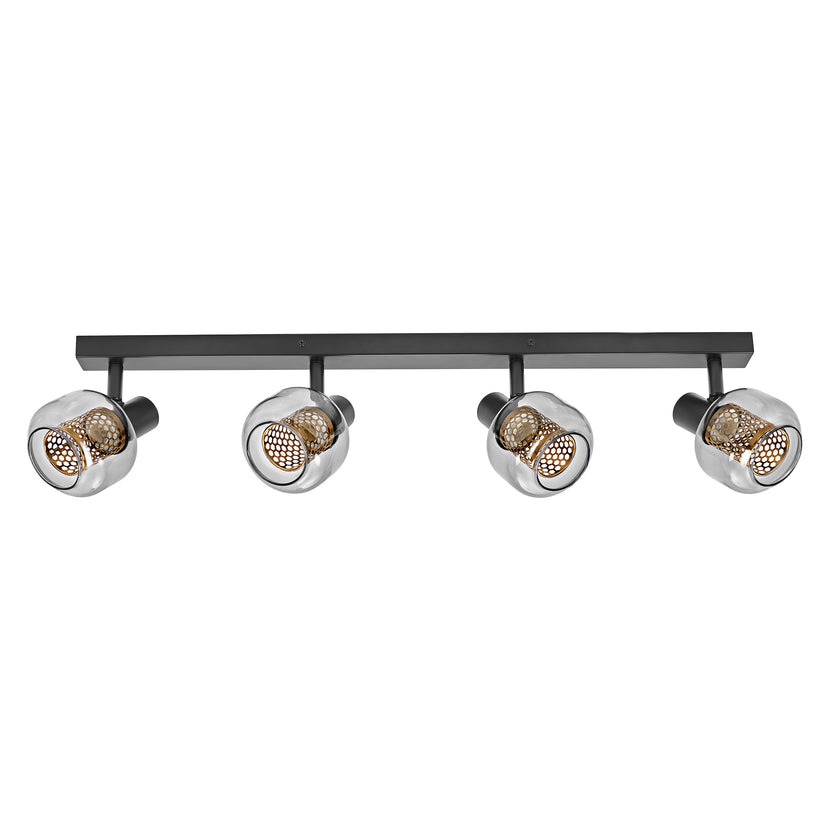 LEDVANCE Spot-Leuchte Decor Spot Firefly 4x2,8 W 827 E14 schwarz dimmbar