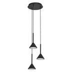 Osram LED Pendelleuchte Decor Fuji 3-flammig PL 13W/3000K 500lm warmweiß nicht dimmbar schwarz IP20