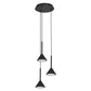 Osram LED Pendelleuchte Decor Fuji 3-flammig PL 13W/3000K 500lm warmweiß nicht dimmbar schwarz IP20