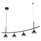 Osram LED Lichtleiste Decor Fuji 4-flammig 16W/3000K 620lm warmweiß nicht dimmbar schwarz IP20