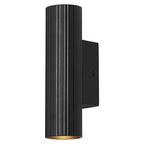 LEDVANCE Wandleuchte Decor Drums Updown 2-flammig GU10 nicht dimmbar schwarz IP20 – Ansicht stehend