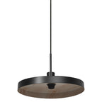 Osram Pendelleuchte Decor Plate 1-flammig E27 nicht dimmbar schwarz/Holzdekor IP20