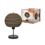 LEDVANCE Tischleuchte Decor Cardboard Ball E27 braun – Produkt mit Verpackung