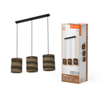 LEDVANCE Pendelleuchte Decor Cardboard Cylinder 3xE27 braun – Produkt mit Verpackung