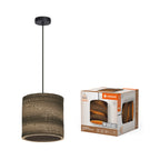 LEDVANCE Pendelleuchte Decor Cardboard Cylinder E27 nicht dimmbar braun IP20 – Produkt mit Verpackung