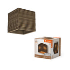 LEDVANCE Deckenleuchte Decor Cardboard Square E27 nicht dimmbar braun IP20 – Produkt mit Verpackung