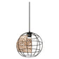 Osram Pendelleuchte Decor Cage Globe 1-flammig E27 nicht dimmbar schwarz/braun IP20