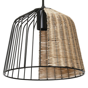 Osram Pendelleuchte Decor Cage Bell 1-flammig E27 nicht dimmbar schwarz/braun IP20