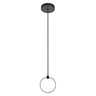 LEDVANCE LED Pendelleuchte Decor Circle PL 8 W CCT warmweiß bis tageslichtweiß nicht dimmbar schwarz IP20 – Ansicht stehend