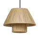 Osram Pendelleuchte Decor Bamboo Paper Hut 1-flammig E27 nicht dimmbar braun IP20