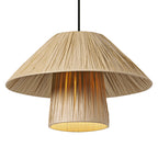 LEDVANCE Pendelleuchte Decor Bamboo Paper Hut Pendant 400 E27 braun, ohne Leuchtmittel – Ansicht stehend