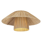 LEDVANCE Deckenleuchte Decor Bamboo Paper Hut Ceiling 400 E27 braun, ohne Leuchtmittel – Ansicht stehend