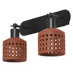 Osram Wandleuchte Decor Clay Windows 2-flammig E27 nicht dimmbar braun IP20
