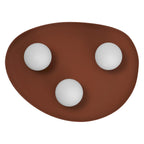 LEDVANCE Deckenleuchte Decor Clay Nest 3xG9 braun – Ansicht stehend