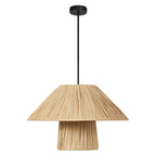 LEDVANCE Pendelleuchte Decor Bamboo Paper Hut Pendant 400 E27 braun, ohne Leuchtmittel – Ansicht stehend